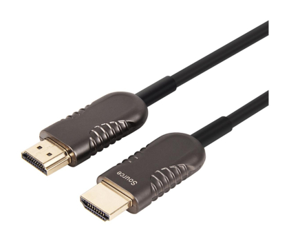 Kabel i złączka UNITEK HDMI 2.0 - HDMI 40m - optyczny 8K@30Hz, 4K@60Hz Y-C1032BK